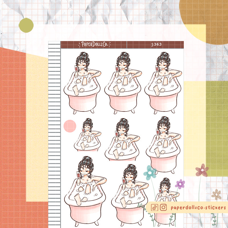 Bath Time | Home Buddy | Just Dolls Stickers | J363