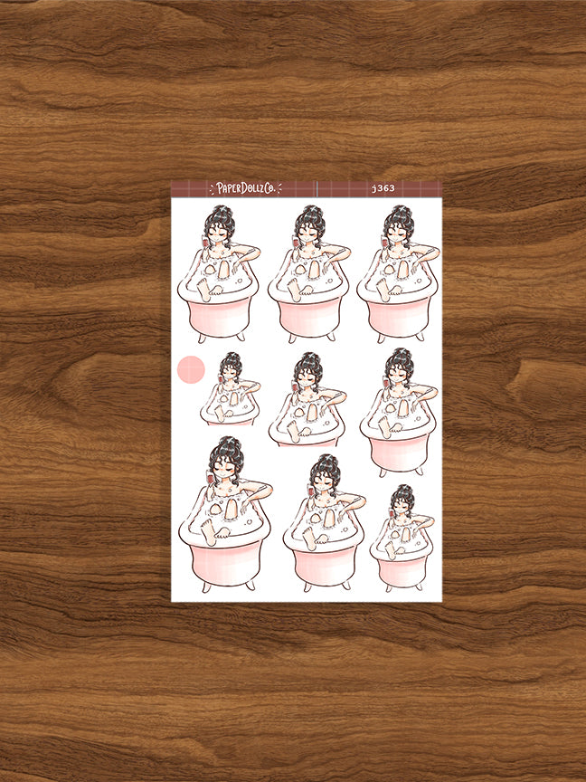 Bath Time | Home Buddy | Just Dolls Stickers | J363