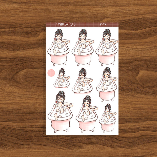 Bath Time | Home Buddy | Just Dolls Stickers | J363