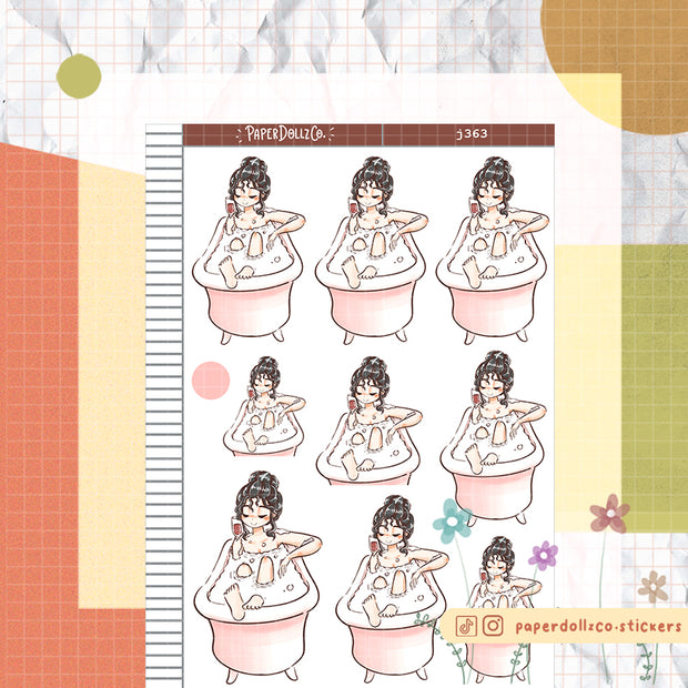 Bath Time | Home Buddy | Just Dolls Stickers | J363