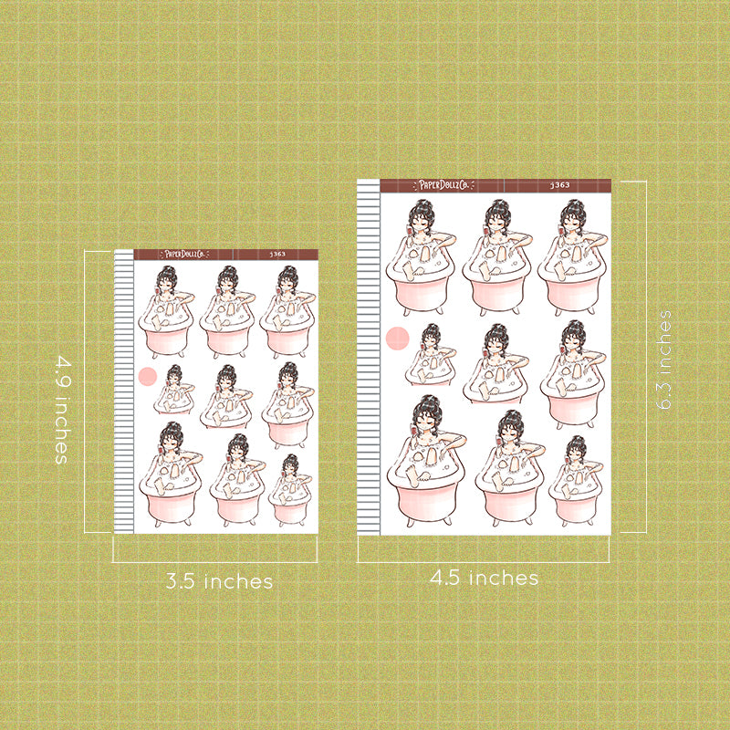 Bath Time | Home Buddy | Just Dolls Stickers | J363