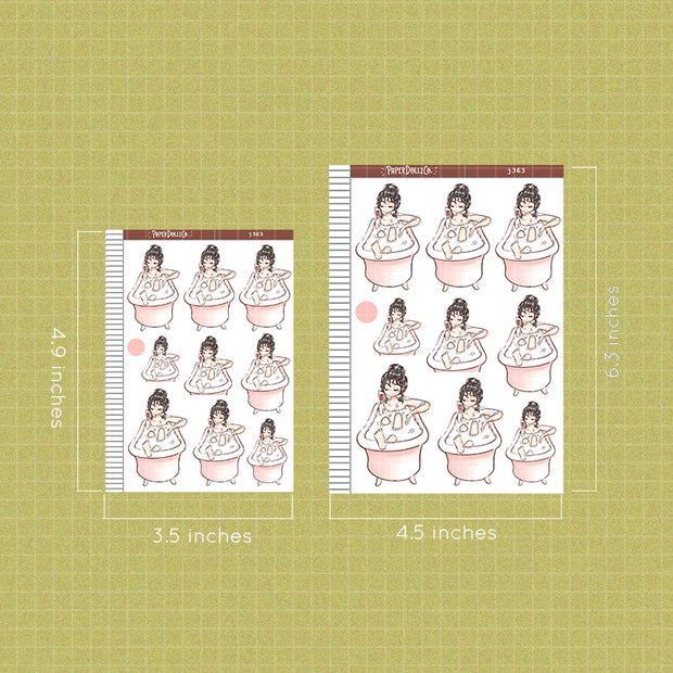 Bath Time | Home Buddy | Just Dolls Stickers | J363