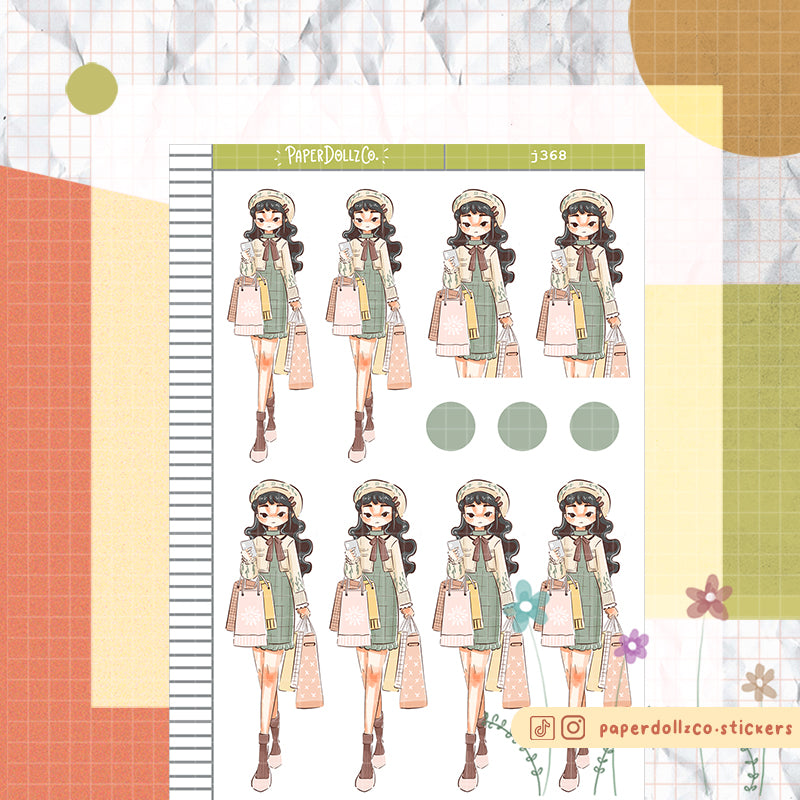 Shopping | Love Yourself | Just Dolls Stickers | J368