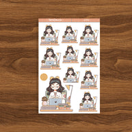 Diligent | Working Women | Just Dolls Stickers | J370