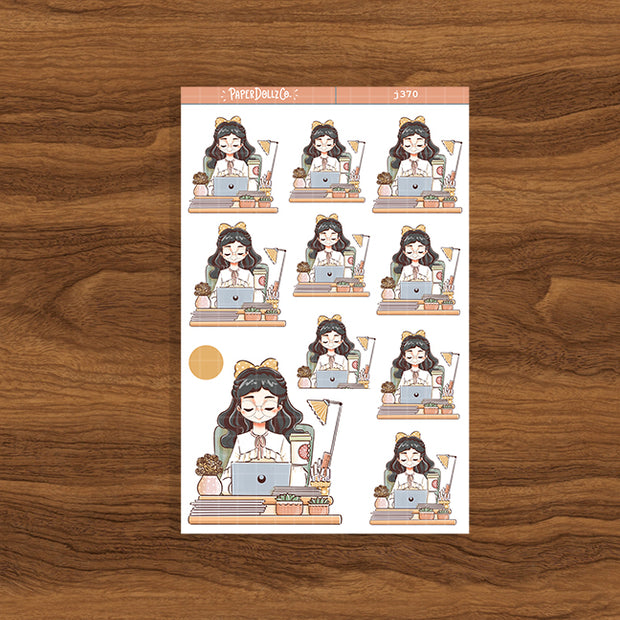 Diligent | Working Women | Just Dolls Stickers | J370