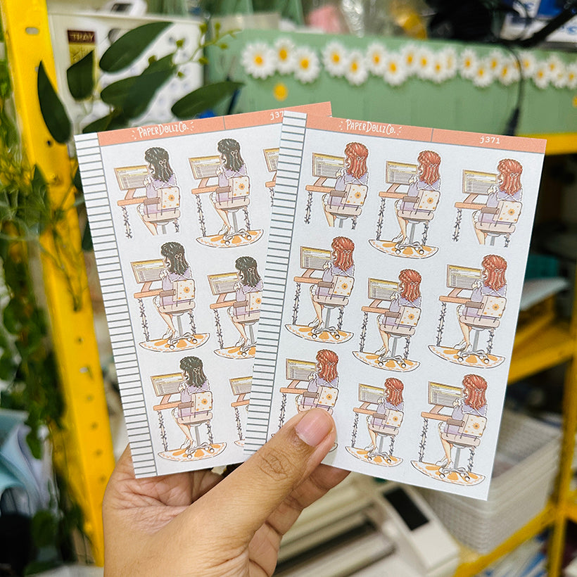 Committed | Working Women | Just Dolls Stickers | J371