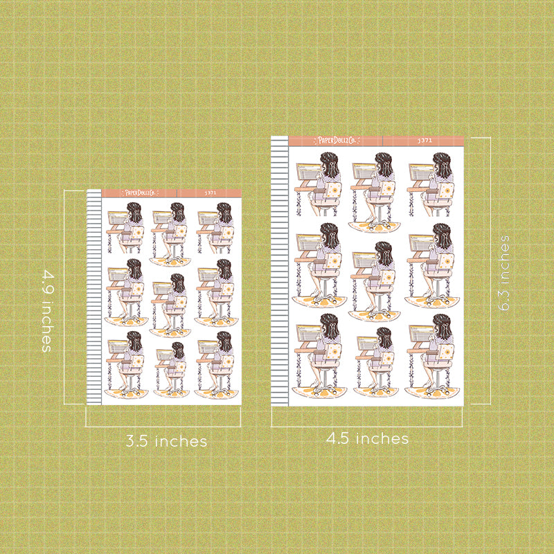 Committed | Working Women | Just Dolls Stickers | J371