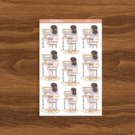 Committed | Working Women | Just Dolls Stickers | J371
