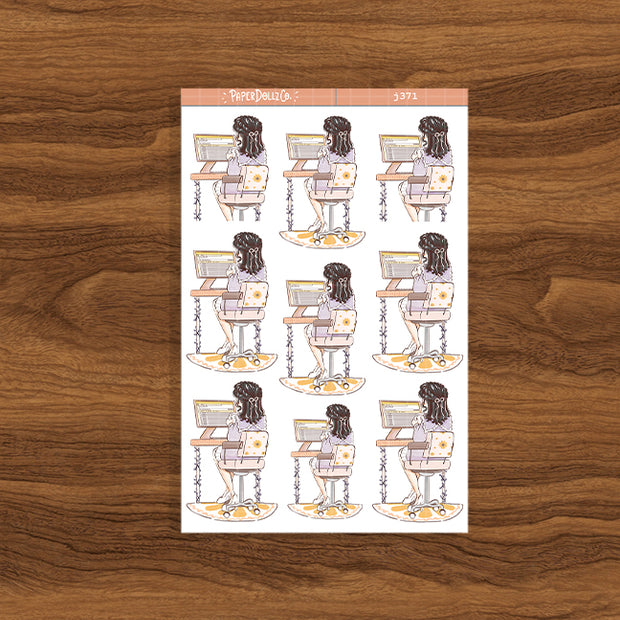 Committed | Working Women | Just Dolls Stickers | J371