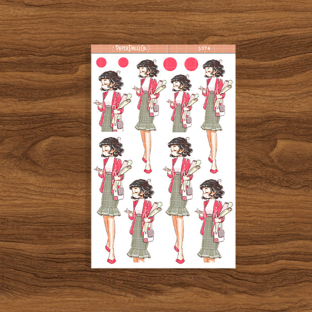 Efficient | Working Women | Just Dolls Stickers | J374
