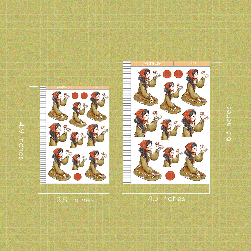Pekin | Birds of Autumn | Just Dolls Stickers | J375