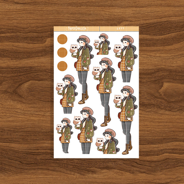Owl | Birds of Autumn | Just Dolls Stickers | J377