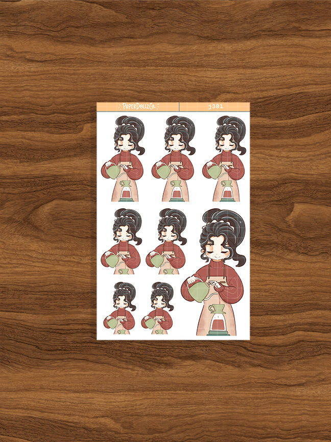 Coffee Shop | True Passion | Just Dolls Stickers | J381
