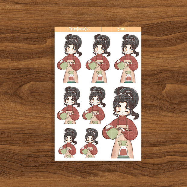 Coffee Shop | True Passion | Just Dolls Stickers | J381