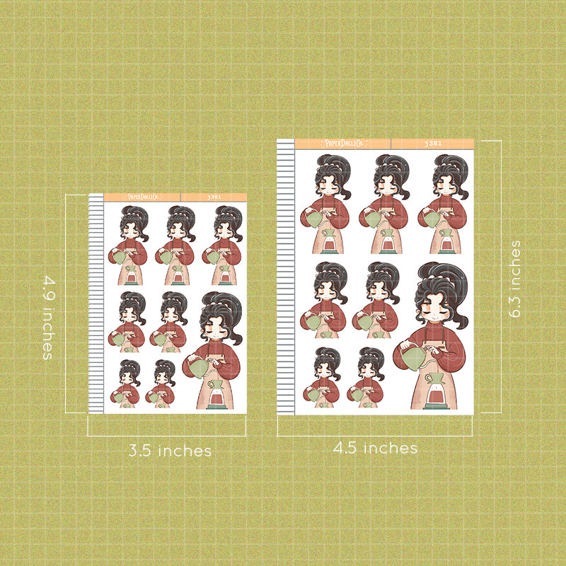 Coffee Shop | True Passion | Just Dolls Stickers | J381