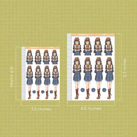 Book Shop | True Passion | Just Dolls Stickers | J382