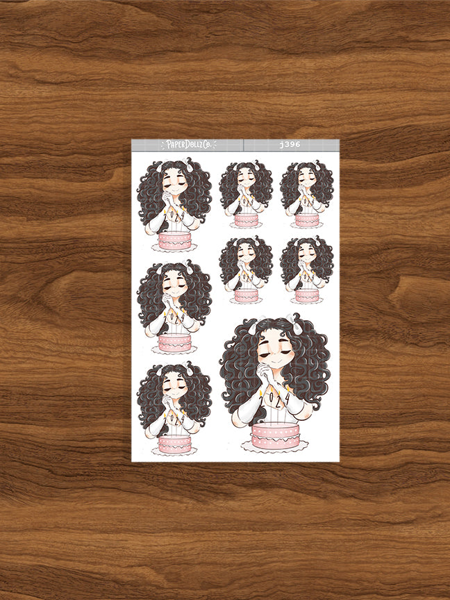 Positive | Year of the Rising Dragon | Just Dolls Stickers | J396