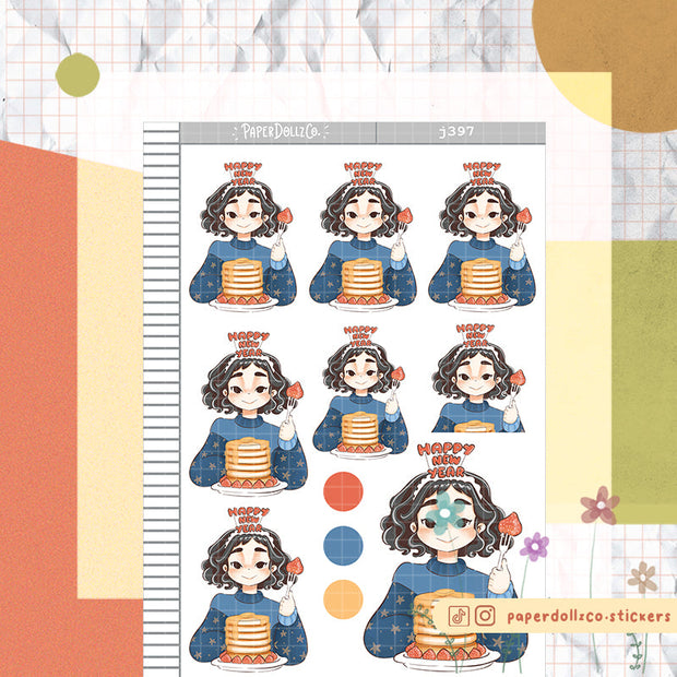 Abundant | Year of the Rising Dragon | Just Dolls Stickers | J397