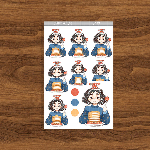Abundant | Year of the Rising Dragon | Just Dolls Stickers | J397