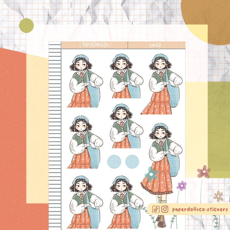 Peaceful | Spring Blossoming | Just Dolls Stickers | J402