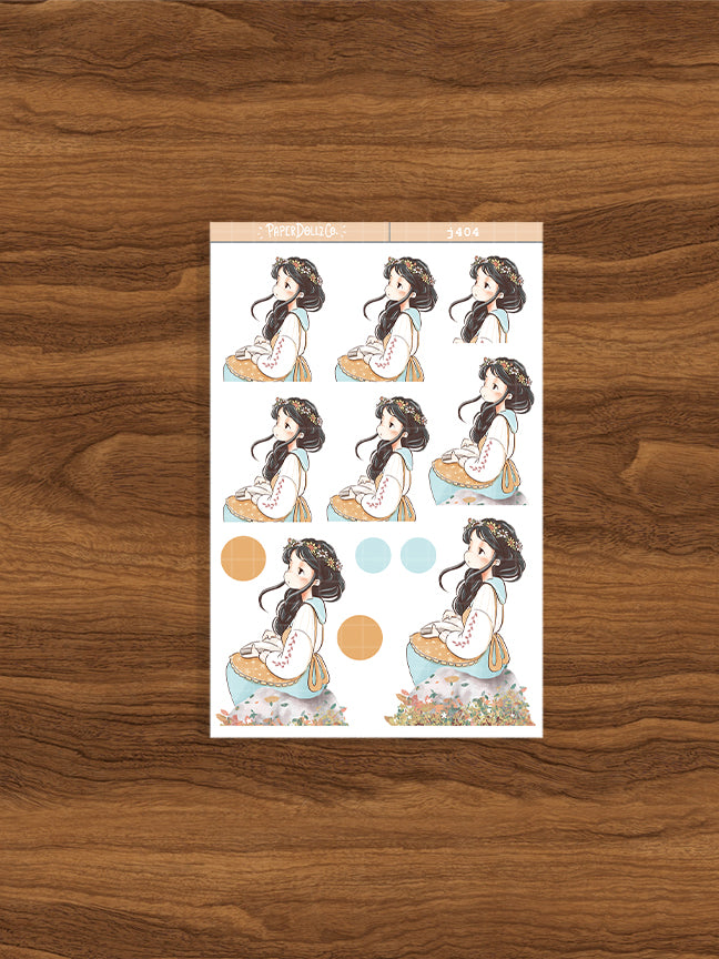 Happy | Spring Blossoming | Just Dolls Stickers | J404