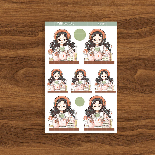 Tea Party | Alone Time | Just Dolls Stickers | J405