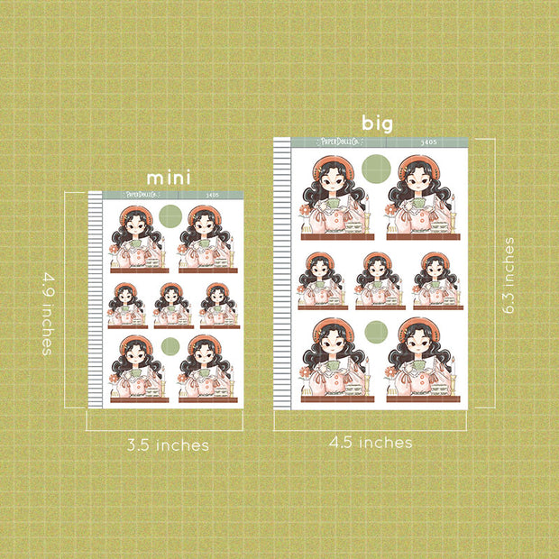 Tea Party | Alone Time | Just Dolls Stickers | J405