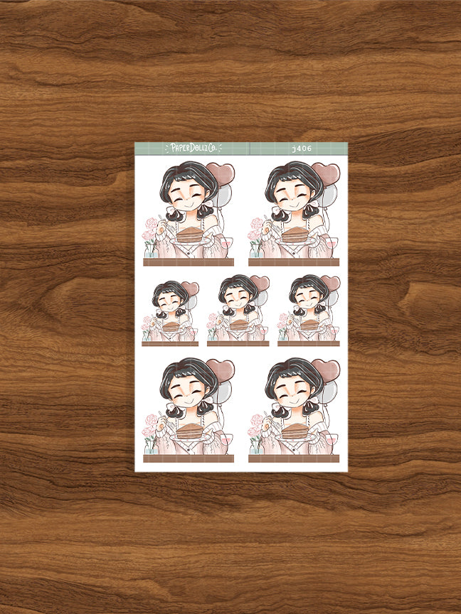 Sweet Treat | Alone Time | Just Dolls Stickers | J406