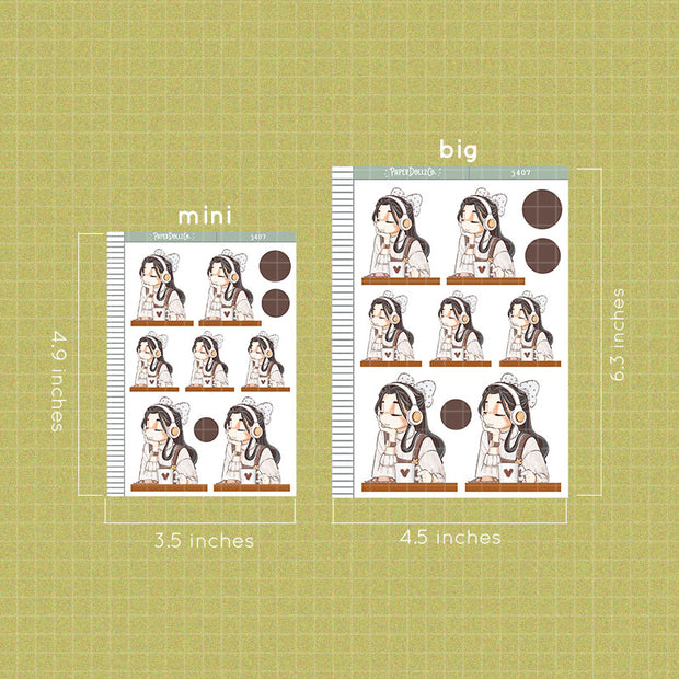 Melomaniac | Alone Time | Just Dolls Stickers | J407