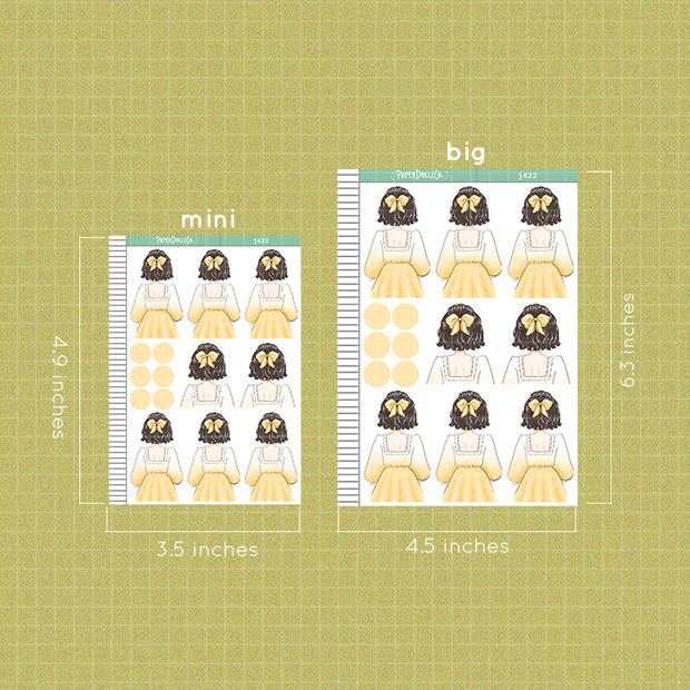 Library | Crowning Glory | Just Dolls Stickers | J422