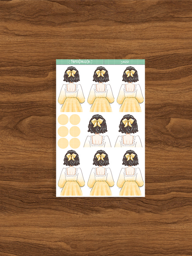 Library | Crowning Glory | Just Dolls Stickers | J422