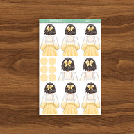 Library | Crowning Glory | Just Dolls Stickers | J422