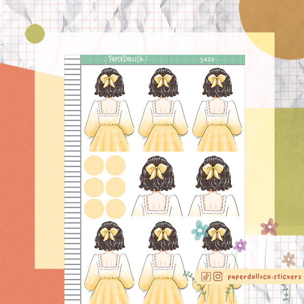 Library | Crowning Glory | Just Dolls Stickers | J422