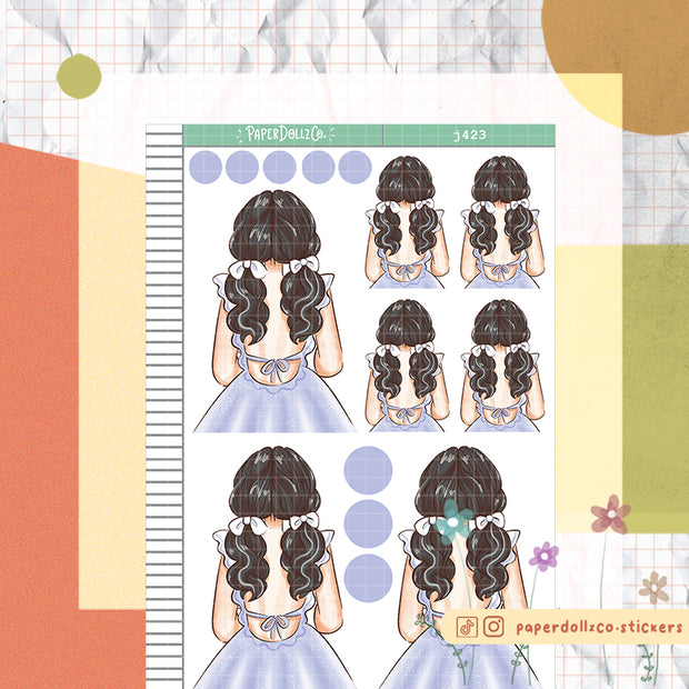 Shopping | Crowning Glory | Just Dolls Stickers | J423