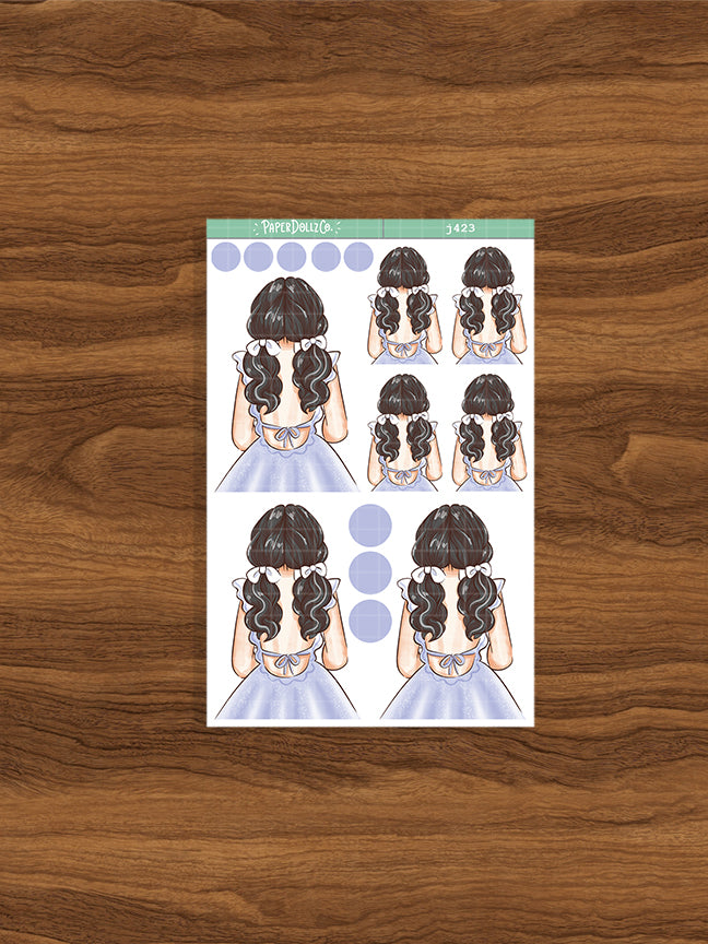 Shopping | Crowning Glory | Just Dolls Stickers | J423