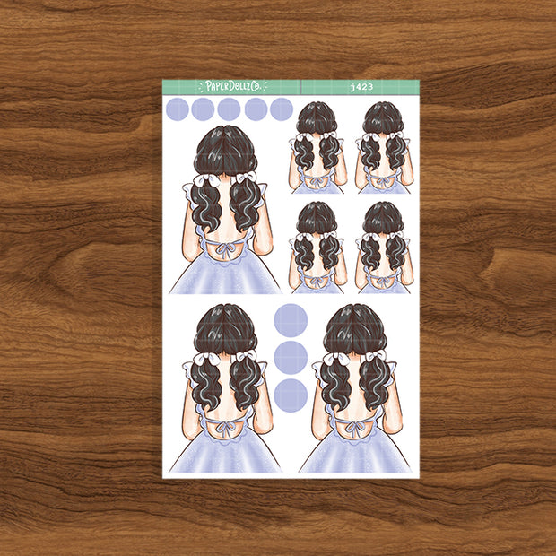 Shopping | Crowning Glory | Just Dolls Stickers | J423
