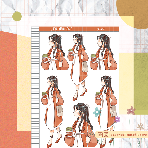 Office | Fabulous Fall | Just Dolls Stickers | J427
