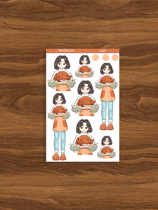 Thanksgiving | Fabulous Fall | Just Dolls Stickers | J428