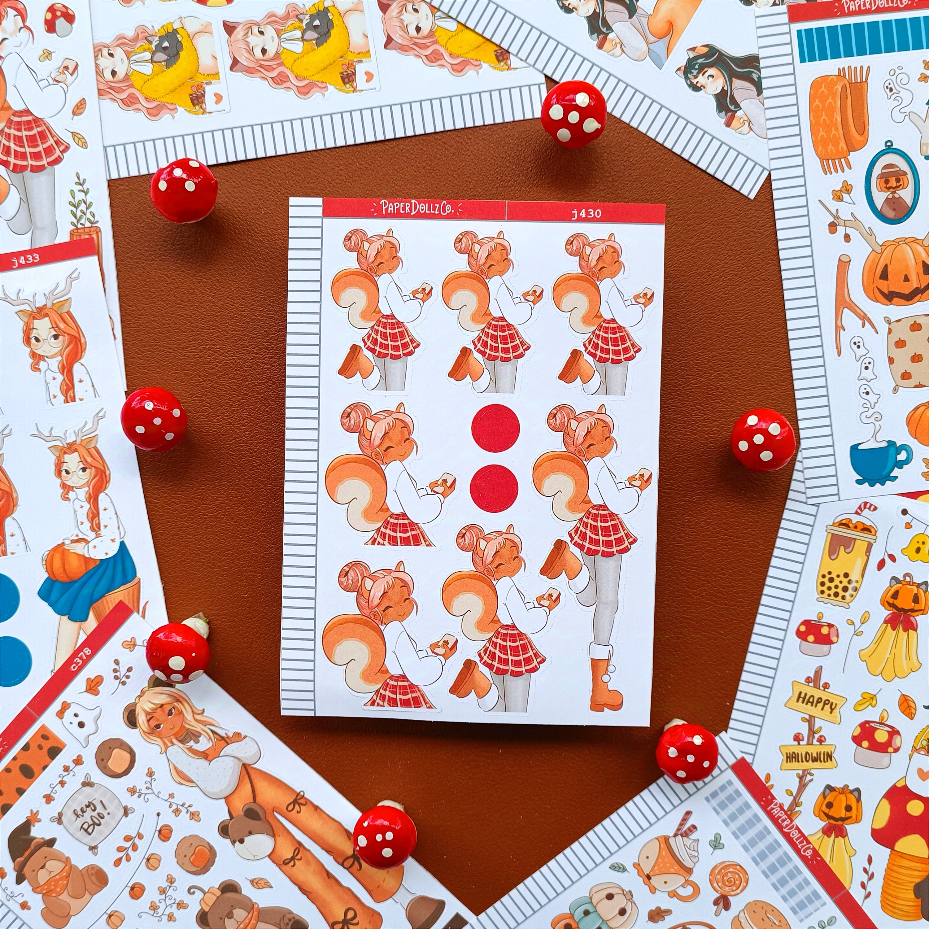 Squirrel | Fluffy Tails | Just Dolls Stickers | J430