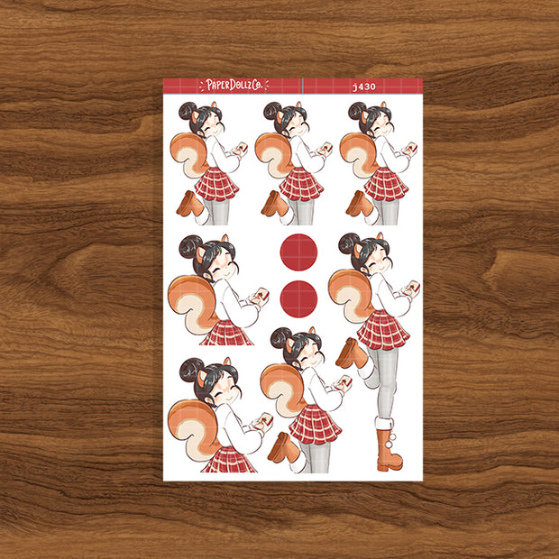 Squirrel | Fluffy Tails | Just Dolls Stickers | J430