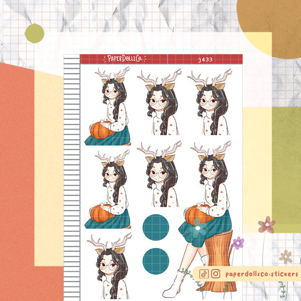 Deer | Fluffy Tails | Just Dolls Stickers | J433