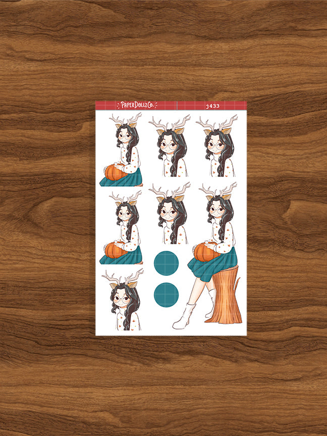 Deer | Fluffy Tails | Just Dolls Stickers | J433
