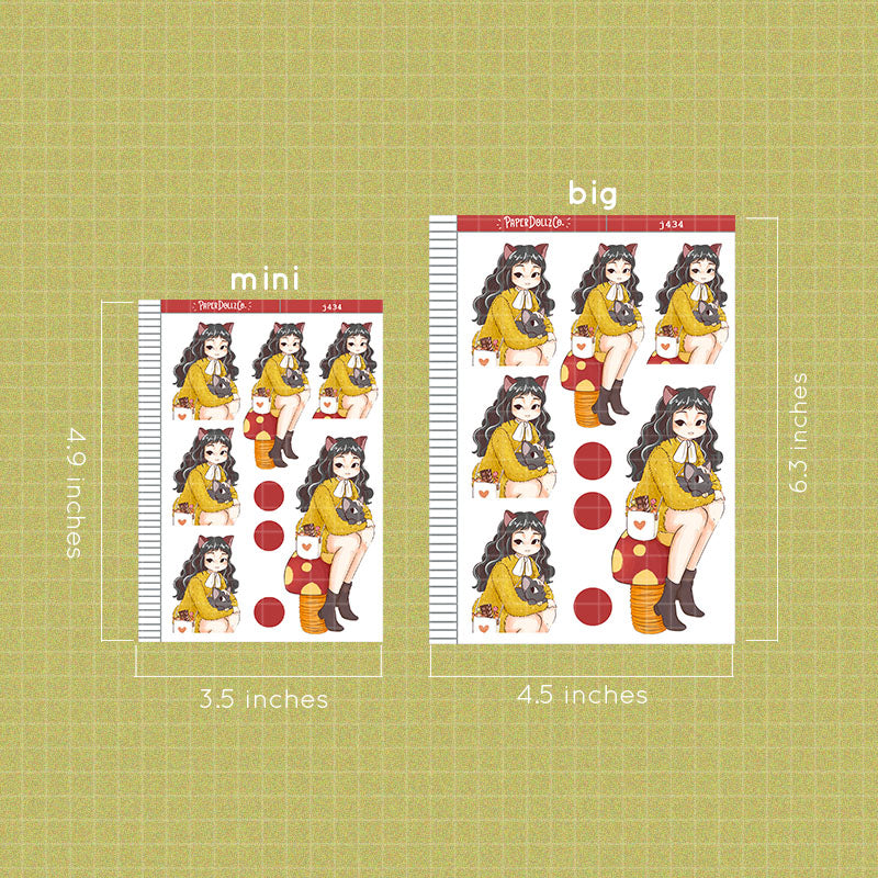 Cat | Fluffy Tails | Just Dolls Stickers | J434