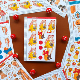 Cat | Fluffy Tails | Just Dolls Stickers | J434