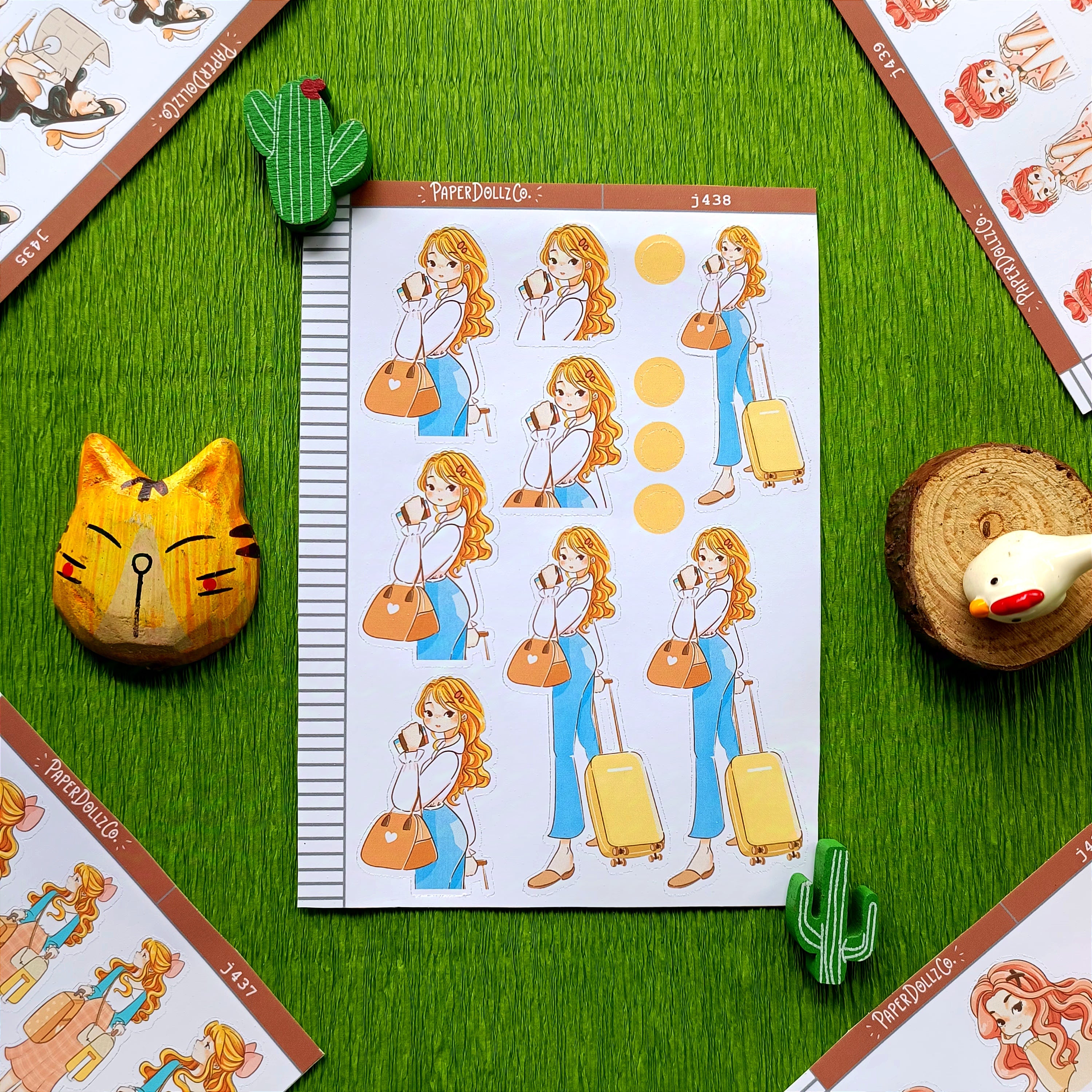 Business | Wanderlust | Just Dolls Stickers | J438