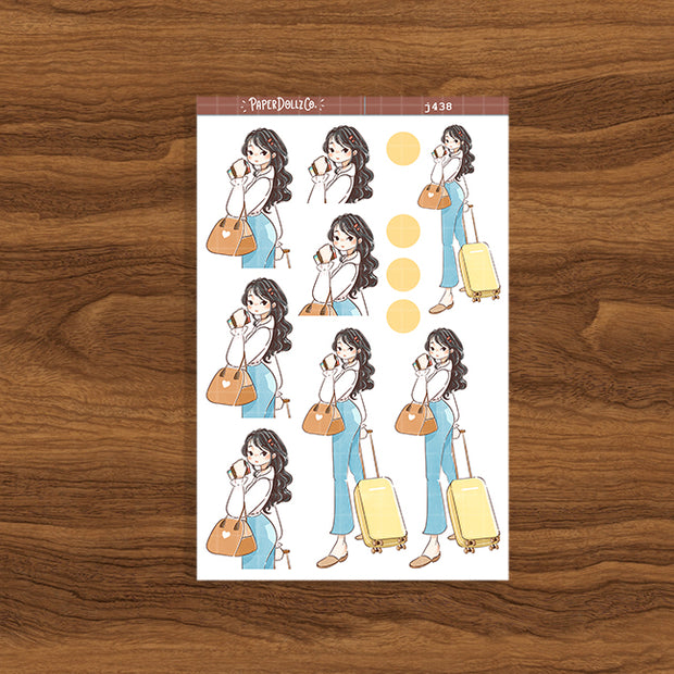 Business | Wanderlust | Just Dolls Stickers | J438