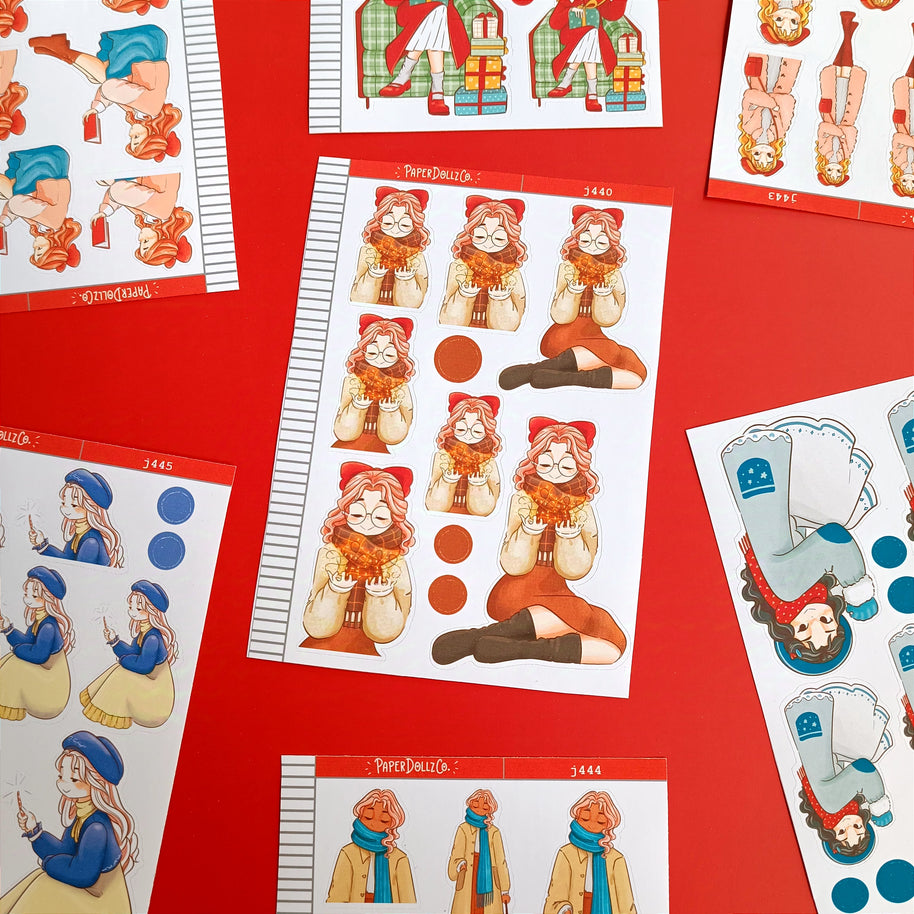 Festive | Winter Solstice | Just Dolls Stickers | J440