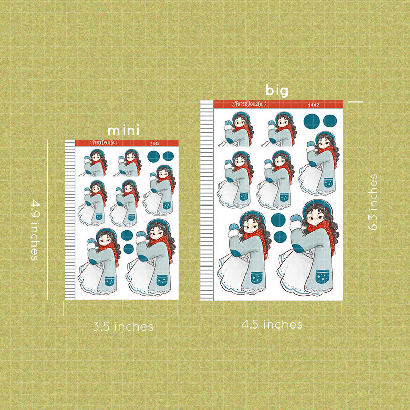 Frosty | Winter Solstice | Just Dolls Stickers | J442