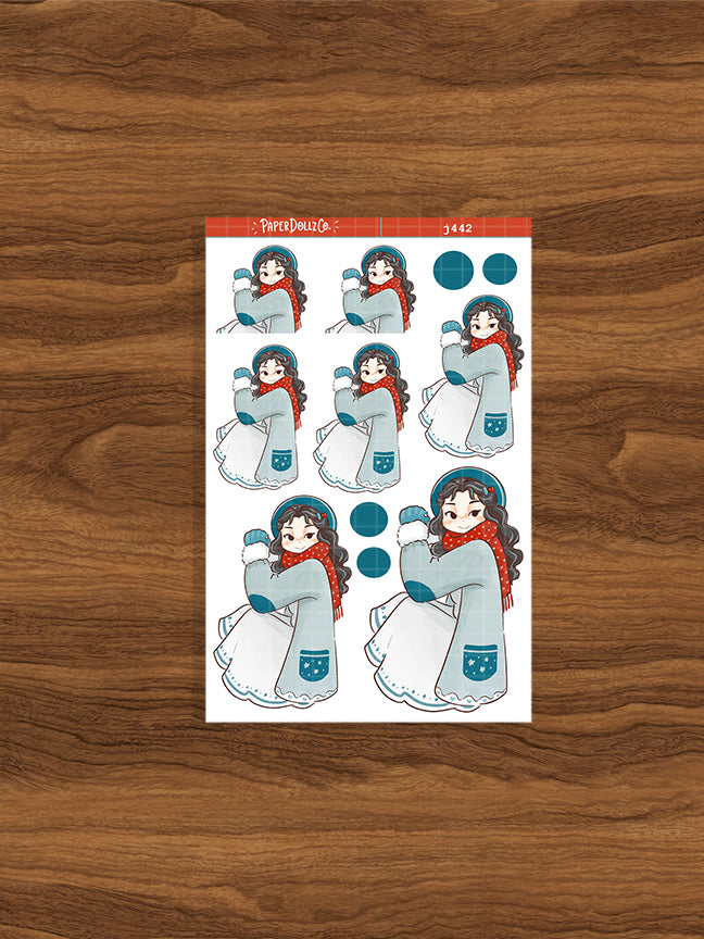 Frosty | Winter Solstice | Just Dolls Stickers | J442
