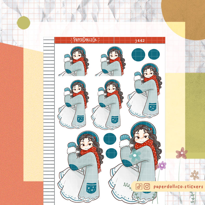 Frosty | Winter Solstice | Just Dolls Stickers | J442